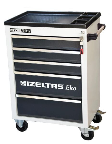 İzeltaş Eko Serisi Takım Dolabı - 7 Çekmeceli (Gri - Boş) - 8243323007