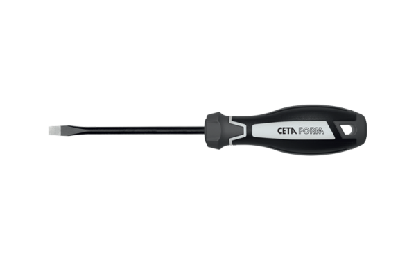 Ceta Form C-Plus Düz Uçlu Tornavida (Elmas Uçlu) 6.5 x 150 mm - F10D-065-150