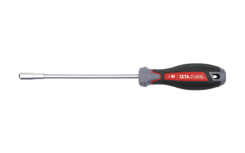 Ceta Form C-Plus Düz Uçlu Tornavida (Vida Tutucu Mıknatıslı) 6.0 x 150 mm - F10M-060-150