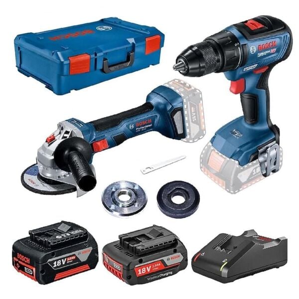 Bosch Professional Seti: GWS 180-LI + GSR 18V-50 (1x2.0 1x5.0 Ah)