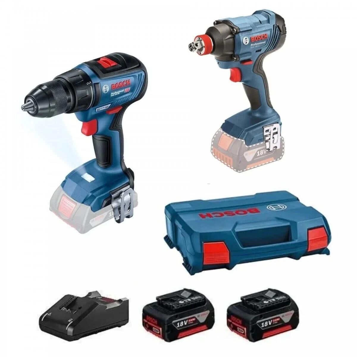 Bosch Professional Seti: GDX + GSR 18V (2x5.0Ah)