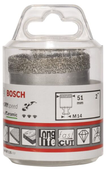 Bosch - Best Serisi, Taşlama İçin Seramik Kuru Elmas Delici 51*35 mm