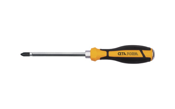 Ceta Form C-Plus Pozidriv Uçlu Tornavida (Çekiçlenebilir) PZ1 x 80 mm - F17C-001-080