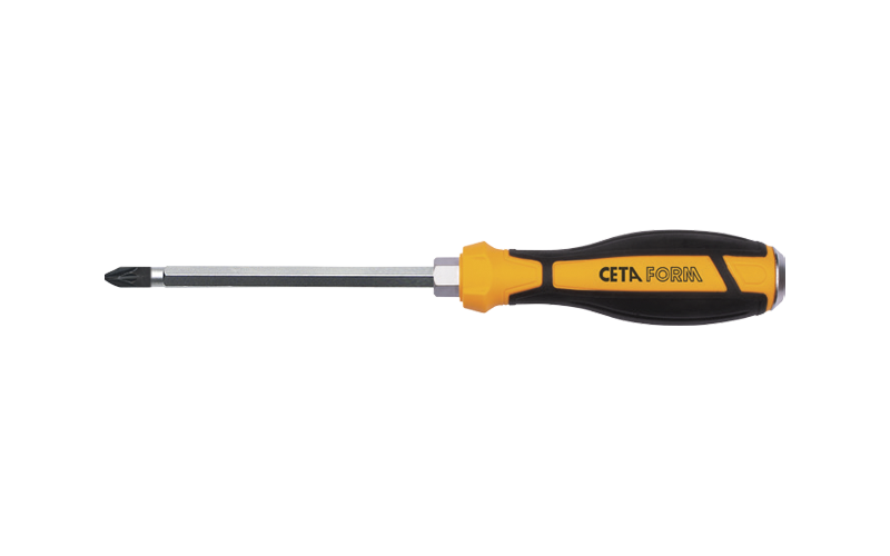 Ceta Form C-Plus Pozidriv Uçlu Tornavida (Çekiçlenebilir) PZ2 x 100 mm - F17C-002-100