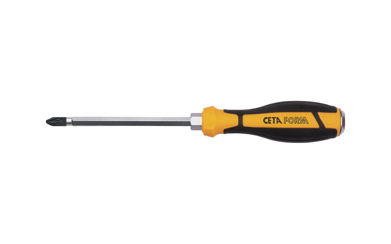 Ceta Form C-Plus Pozidriv Uçlu Tornavida (Çekiçlenebilir) PZ2 x 100 mm - F17C-002-100
