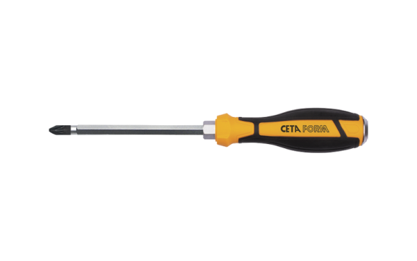 Ceta Form C-Plus Pozidriv Uçlu Tornavida (Çekiçlenebilir) PZ2 x 100 mm - F17C-002-100