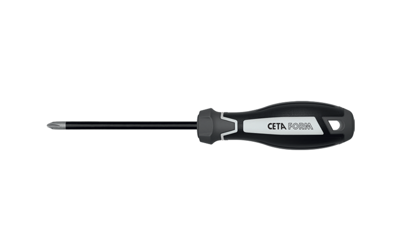Ceta Form C-Plus Pozidriv Uçlu Tornavida (Elmas Uçlu) PZ1 x 80 mm - F17D-001-080
