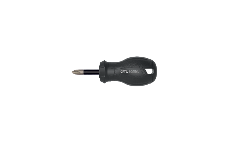 Ceta Form C-Plus Topaç Pozidriv Uçlu Tornavida (Elmas Uçlu) PZ2 x 25 mm - F17D-002-025