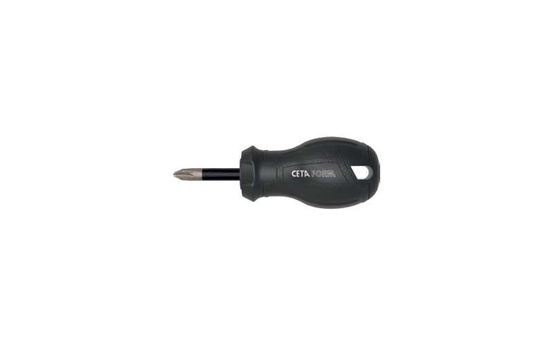 Ceta Form C-Plus Topaç Pozidriv Uçlu Tornavida (Elmas Uçlu) PZ2 x 25 mm - F17D-002-025