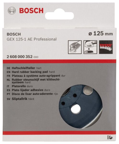 Bosch - 125 mm Zımpara Tabanı Sert (GEX)