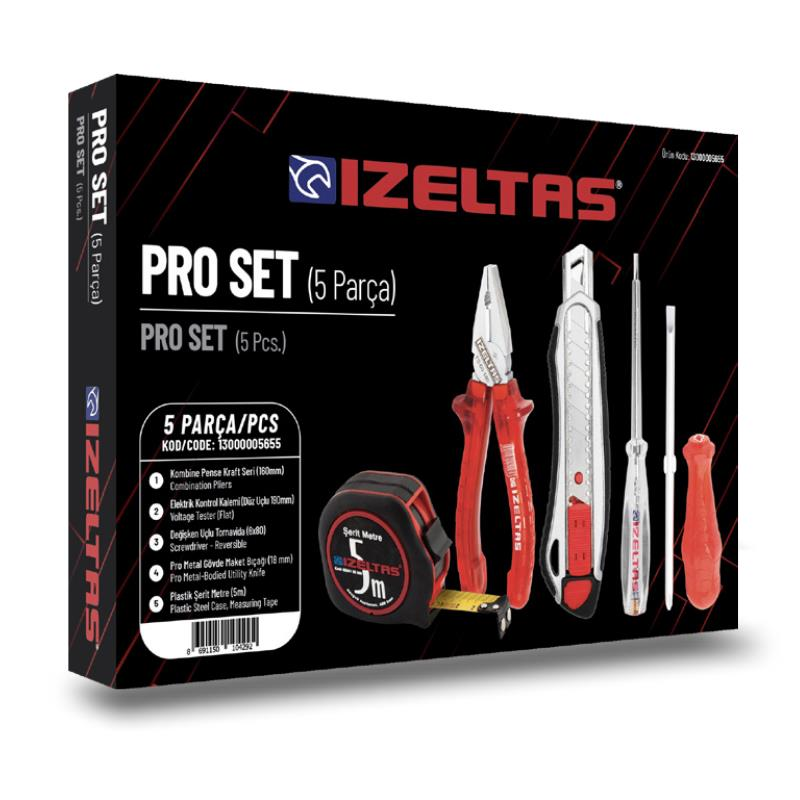 İzeltaş 5 Parça Pro Set - 13000005655