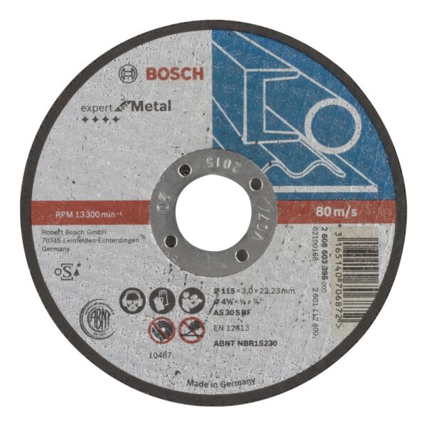 Bosch Exmetal Kesme Tası 115*3,0 Mm Duz 2608603395