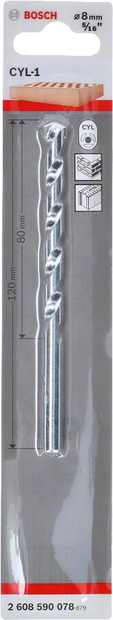 Bosch Cyl-1 8*120 Mm 2608590078