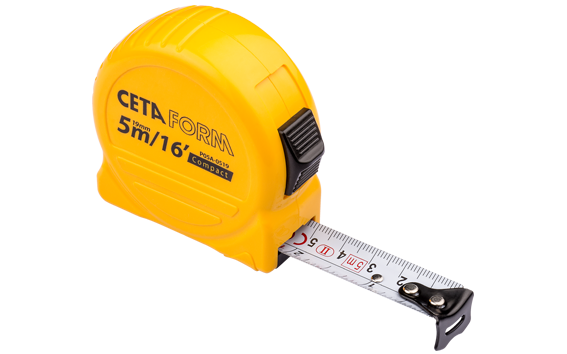 Ceta Form Compact Şerit Metre (SAE/Metrik) 5 m - 16 ft - P05A-0519
