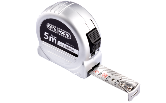 Ceta Form Compact Şerit Metre (Paslanmaz Çelik) 5 m x 19 mm - P05S-0519