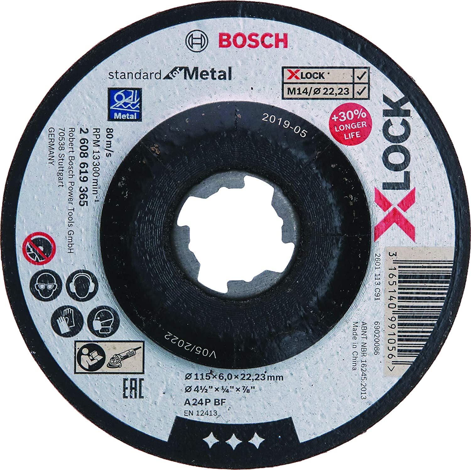 Bosch X-Lock 115*6 Standart For Metal Kesici Disk 2608619365