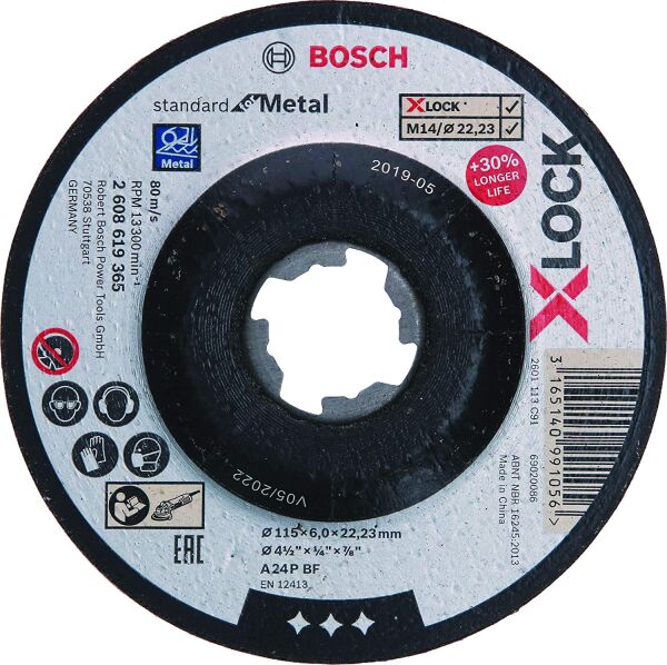 Bosch X-Lock 115*6 Standart For Metal Kesici Disk 2608619365