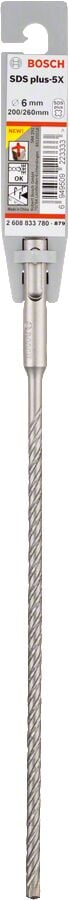 Bosch Matkap Ucu Sds-Plus-5X 6*260 Mm 2608833780
