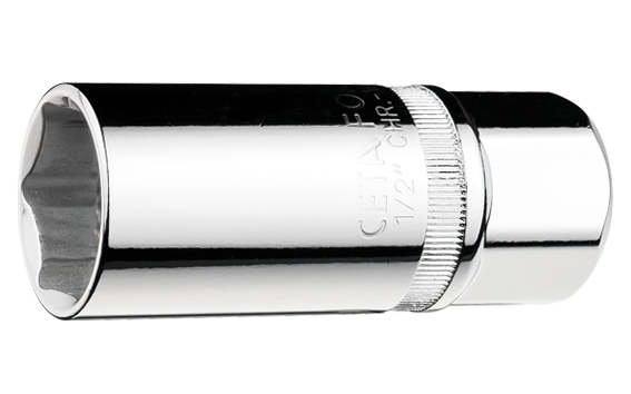 Ceta Form 1/2'' 6 Köşe Buji Lokması (Mıknatıslı) 16 mm - C27-R16M