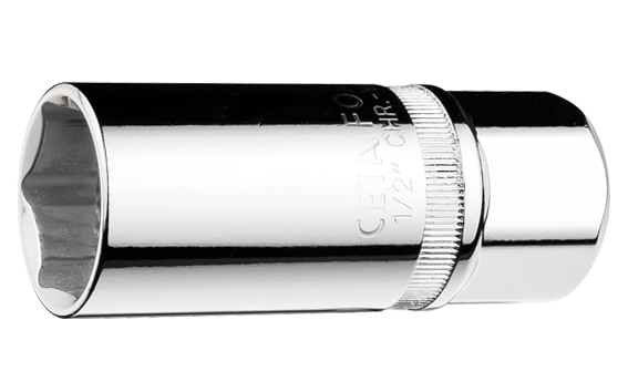 Ceta Form 1/2'' 6 Köşe Buji Lokması (Mıknatıslı) 16 mm - C27-R16M