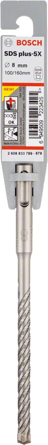 Bosch Matkap Ucu Sds-Plus-5X 8*160 Mm 2608833789