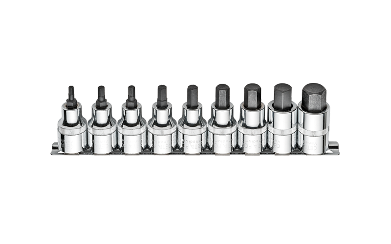 Ceta Form 9 Parça 1/2'' Allen Uçlu Lokma Takımı - Kısa Tip/SAE - C28AS-RH9