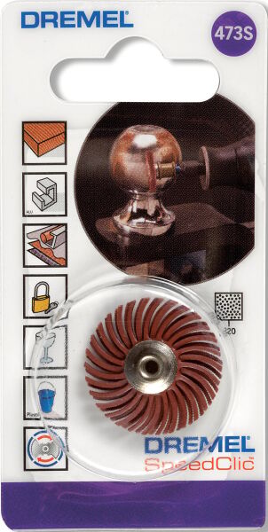 DREMEL® EZ SpeedClic: Detay Aşındırıcı Fırça 220 Kumlu (473S) - 2615S473JA