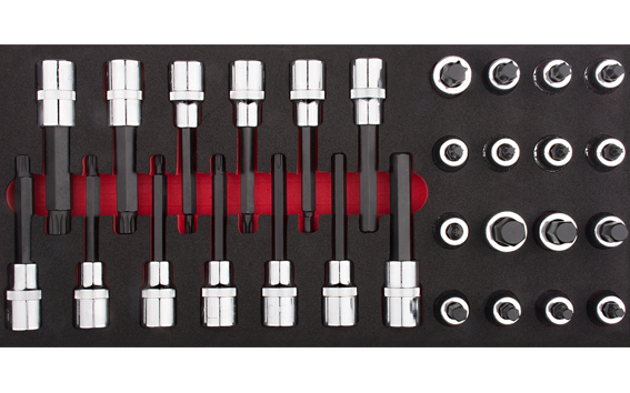 Ceta Form 29 Parça 1/2'' TORX/Allen/XZN Lokmalı Bits Takımı (EVA'lı) - C28S-E29